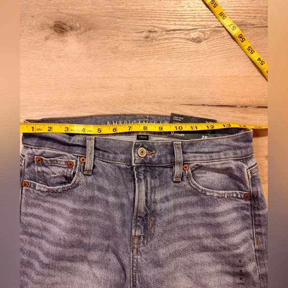 NWT American Eagle Strigid High-Waisted Stovepipe Jeans, 0 Short, 25 w - Picture 12 of 12